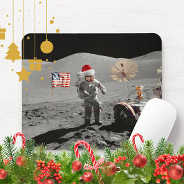 That's One Small Step for Santa Apollo 17  Mousepad
