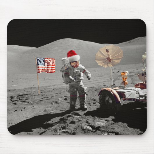 That's One Small Step for Santa Apollo 17  Mousepad (Vorne)