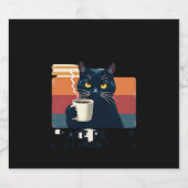 That's What I Do I Drink Coffee I Hate People And  Schaumweinetikett (Einzelnes Label)