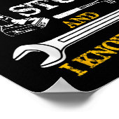 That's What I Do I Fix Stuff And I Know Things Fun Poster (Ecke)