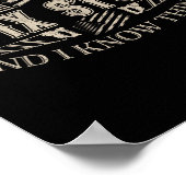 That's What I Do I Fix Stuff And I Know Things Fun Poster (Ecke)