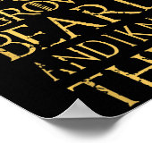 Thats What I Do I Grow A Beard And I Know Things Poster (Ecke)