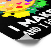 That's What I Do I Make Art And I Forget Things Ar Poster (Ecke)