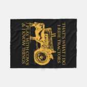 That's What I Do I Ride Tractors I Play With Cows Fleecedecke (Vorderseite (Horizontal))