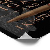 That's What I Do I Smoke Cigars And I Know Things  Poster (Ecke)