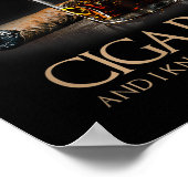 That's What I Do I Smoke Cigars And I Know Things Poster (Ecke)