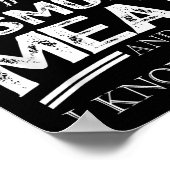 That's What I Do I Smoke Meat I Know Things Funny  Poster (Ecke)