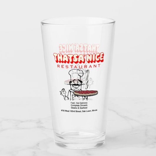 Thatsa' Nice Restaurant, Eichenwiese, Illinois Glas (Vorderseite)