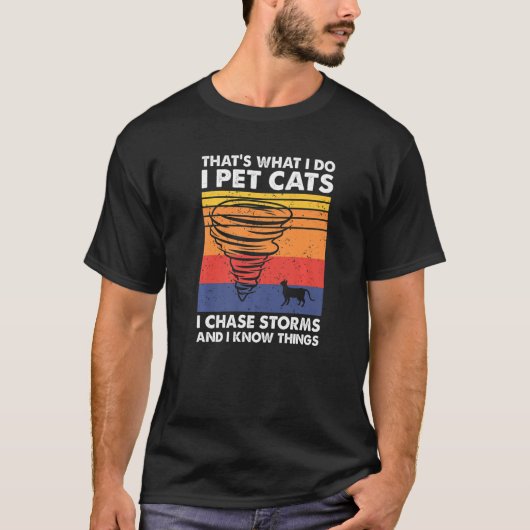 Thatu2019s Was ich tue ich füttere Katzen ich Chas T-Shirt (Vorderseite)