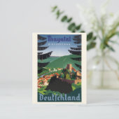 Thayatal Deutschland Vintage Poster 1939 Postkarte (Stehend Vorderseite)