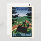 Thayatal Deutschland Vintage Poster 1939 Postkarte (Vorne/Hinten)