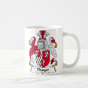 Thayer-Familienwappen Kaffeetasse