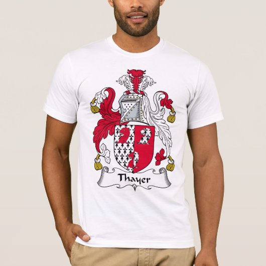 Thayer Familienwappen T-Shirt (Vorderseite)
