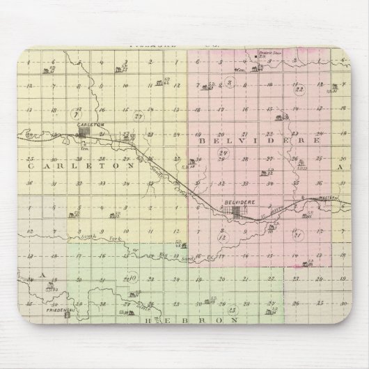 Thayer Landkreis, Nebraska Mousepad (Vorne)