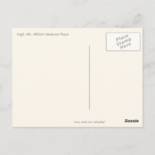Thayer's Angel- Postkarte (Rückseite)