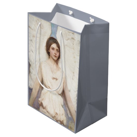 Thayers Engelskunst-Geschenktasche Mittlere Geschenktüte (Rückseite Schrägansicht)