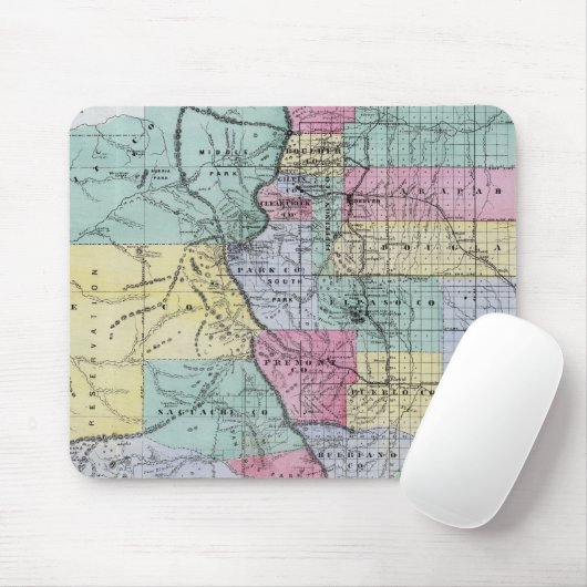 Thayers Karte von Colorado Mousepad (Mit Mouse)