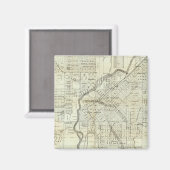 Thayers Karte von Denver Colorado Magnet (Vorderseite/Rückseite)