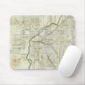 Thayers Karte von Denver Colorado Mousepad (Mit Mouse)