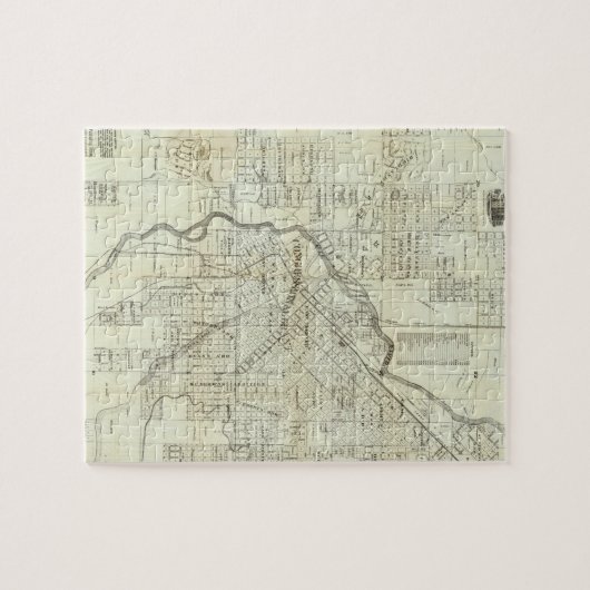 Thayers Karte von Denver Colorado Puzzle (Horizontal)
