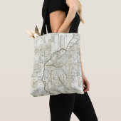 Thayers Karte von Denver Colorado Tasche (Von Nahem)