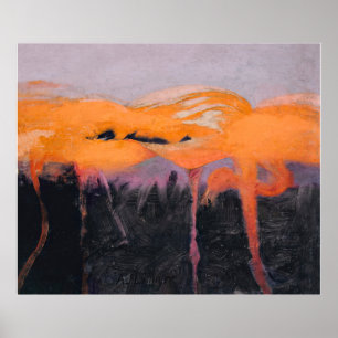 Thayers rote Flamingos Poster