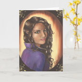 Thayla - Grußkarte Karte (Gelbe Blume)