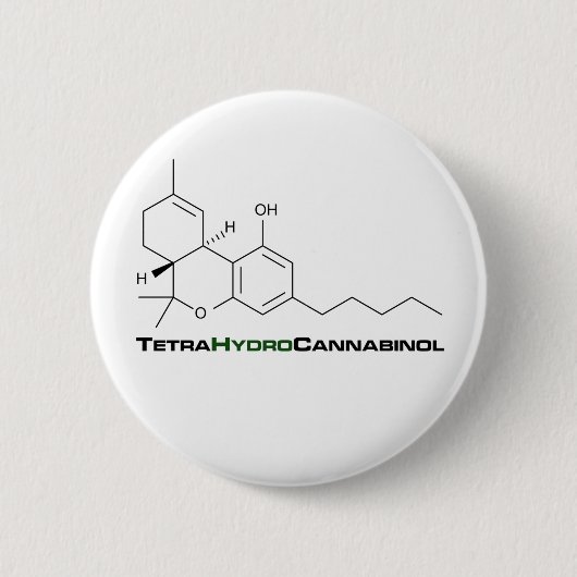 THC Unkraut Button (Vorderseite)