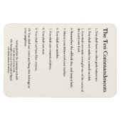 The 10 Commandments Methodist Home & Office Magnet (Horizontal)