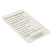The 10 Commandments Methodist Home & Office Magnet (Rechte Seite)