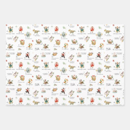 The 12 Days of Christmas | Holiday Geschenkpapier Set