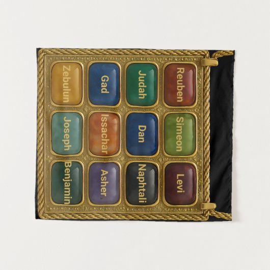 The 12 tribes of Israel Tapestry Wandteppich (Vorderseite (Horizontal))