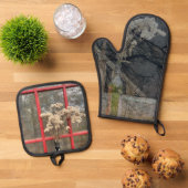 The 13th Skult. Ofenhandschuh & Topflappen-Set (Oben Unten)