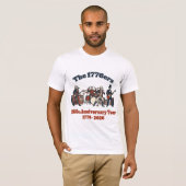 The 1776ers 250th Anniversary Tour Funny Patriotic T-Shirt (Vorne ganz)