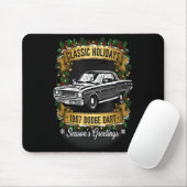 The 1967 Dodge Dart Clic Holiday Cheer Apparel Mousepad (Mit Mouse)