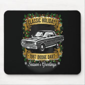 The 1967 Dodge Dart Clic Holiday Cheer Apparel Mousepad (Vorne)