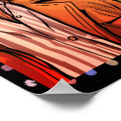 The 1970's Retro Vibe 24x24" Wall Poster (Ecke)