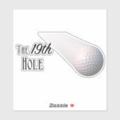 The 19th Hole Golf Aufkleber (Blatt)