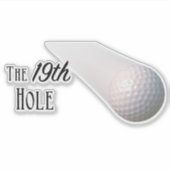 The 19th Hole Golf Aufkleber (Vorderseite)