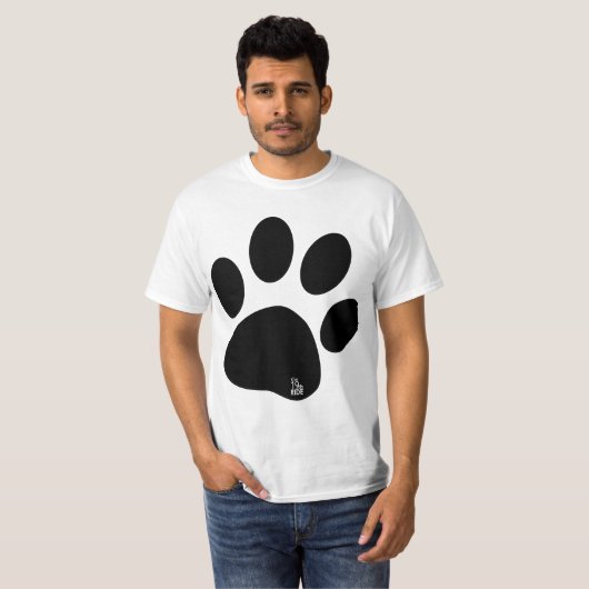 The 19th RIDE White with Black Paw T-Shirt (Vorne ganz)