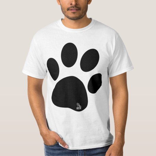 The 19th RIDE White with Black Paw T-Shirt (Vorderseite)