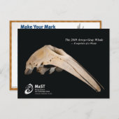 The 2010 Arroyo Gray Whale - Fußspuren eines Whale Postkarte (Vorne/Hinten)