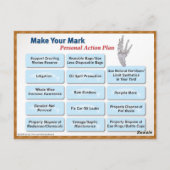 The 2010 Arroyo Gray Whale - Fußspuren eines Whale Postkarte (Rückseite)