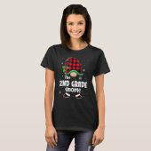 The 2nd Grade Gnome Buffalo Plaid Christmas Matchi T-Shirt (Vorne ganz)