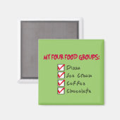 The 4 Food Groups Magnet (Vorderseite/Rückseite)