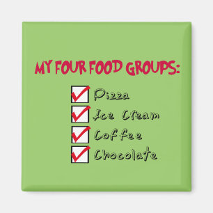 The 4 Food Groups Magnet