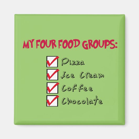 The 4 Food Groups Magnet (Vorne)