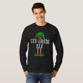 The 5th Grade Elf Family Group Matching Christmas T-Shirt (Vorne ganz)