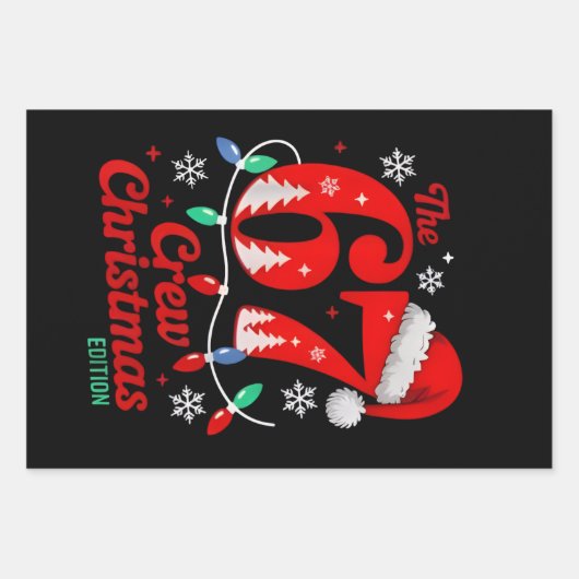 The 67 Christmas Crew Edition Six Seven Brainrot Geschenkpapier Set (Vorderseite)