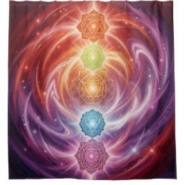 The 7 Chakras´10 Duschvorhang